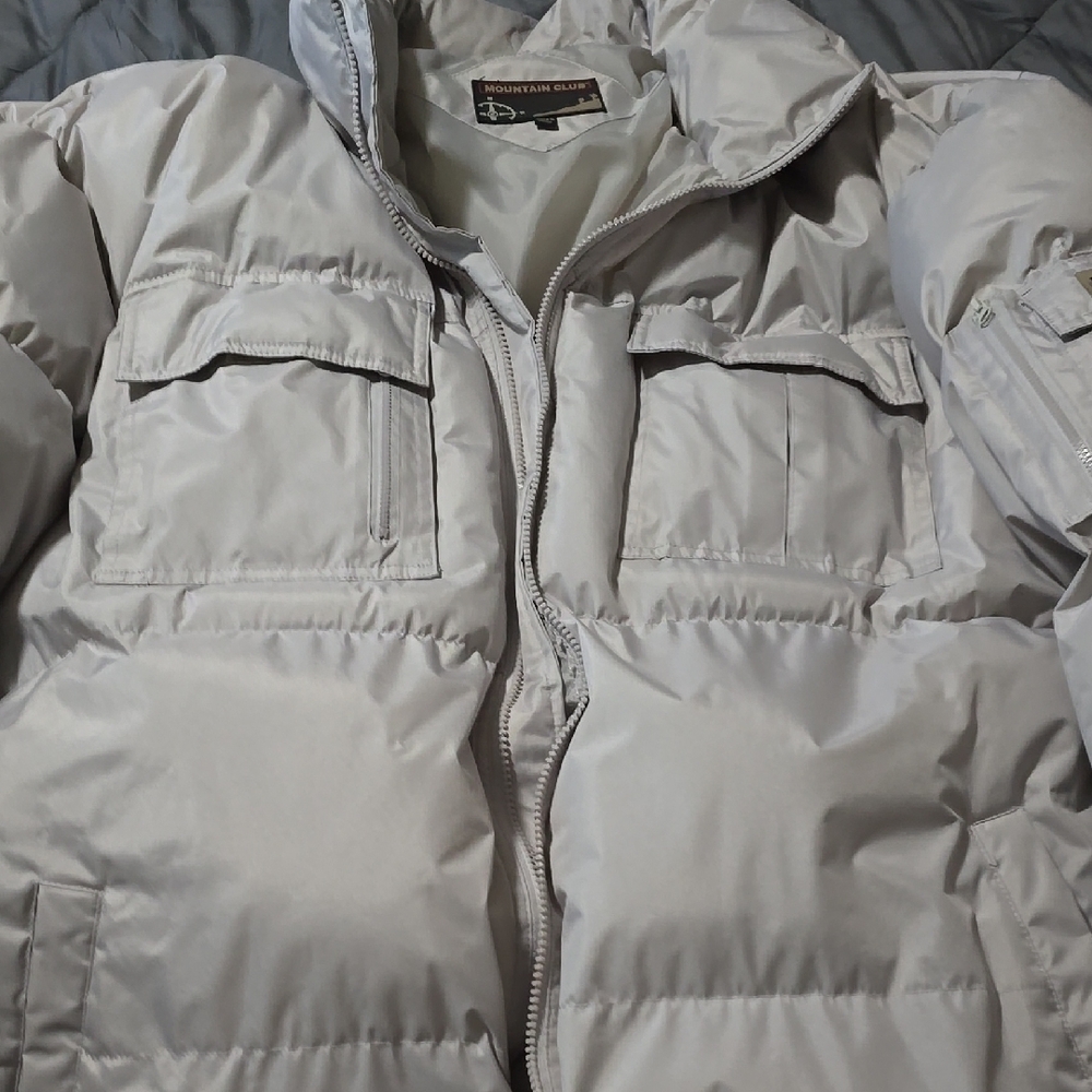 Down-Filled Silver Jacket size XXL